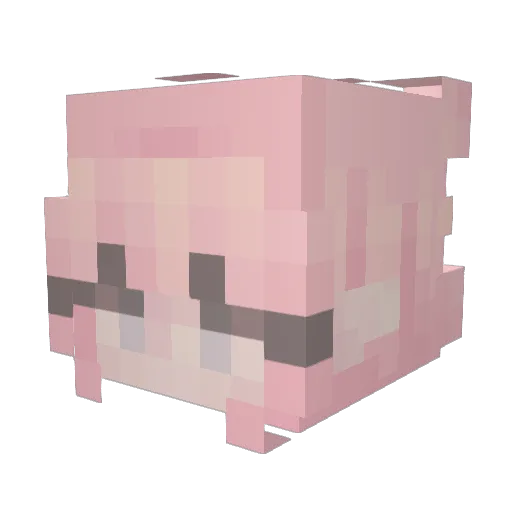 HeyItzLiv_ Minecraft avatar head, 3D render