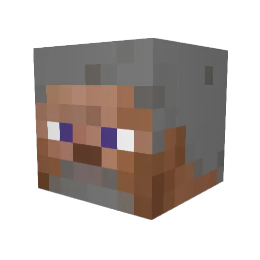HeyItzLucas Minecraft avatar head, 3D render