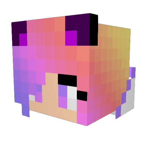 HeyItzMeDizzy Minecraft avatar head, 3D render