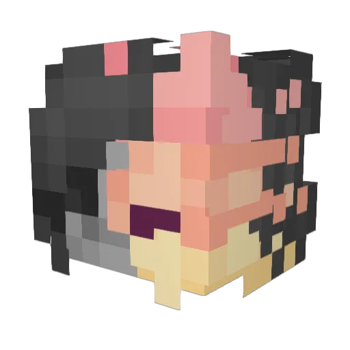 HeyItzShani_ Minecraft avatar head, 3D render