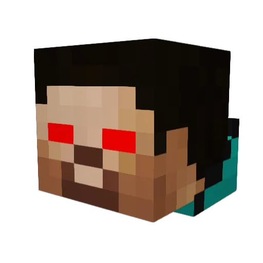HeyManItsJeff Minecraft avatar head, 3D render