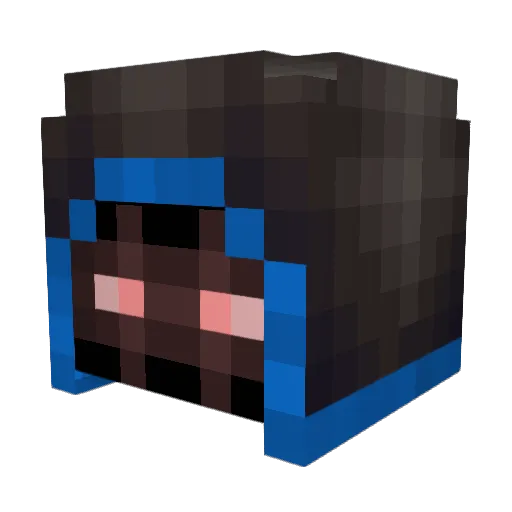 HeyManner Minecraft avatar head, 3D render