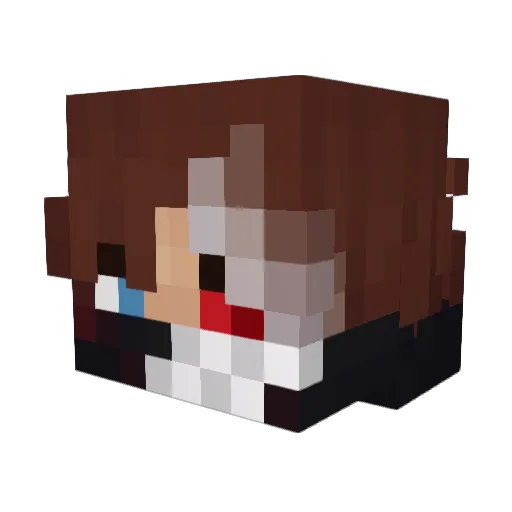 HeyManuel_ Minecraft avatar head, 3D render