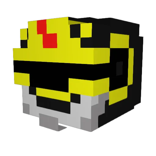 HeyNongMan Minecraft avatar head, 3D render