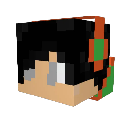 HeyOcean_ Minecraft avatar head, 3D render