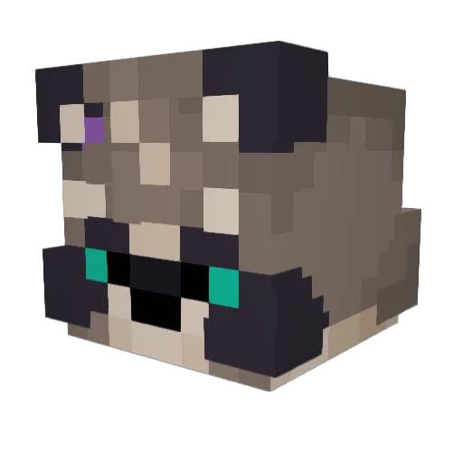 HeyRoadKill Minecraft avatar head, 3D render