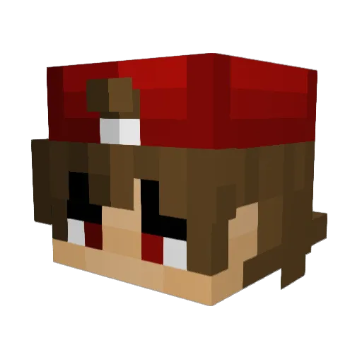 HeyStreamz Minecraft avatar head, 3D render