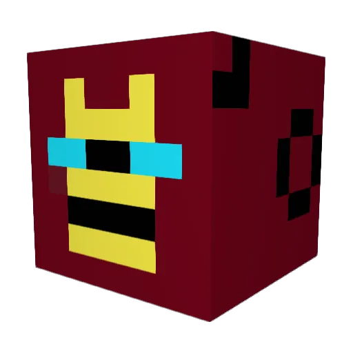 HeyThere_Blila Minecraft avatar head, 3D render