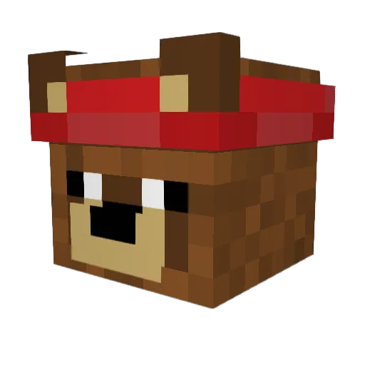 HeyToli Minecraft avatar head, 3D render