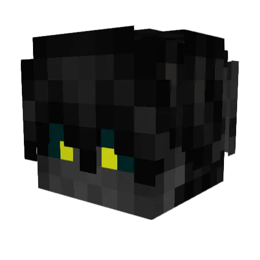 HeyZayz Minecraft avatar head, 3D render