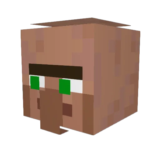 HeyZeuZy Minecraft avatar head, 3D render