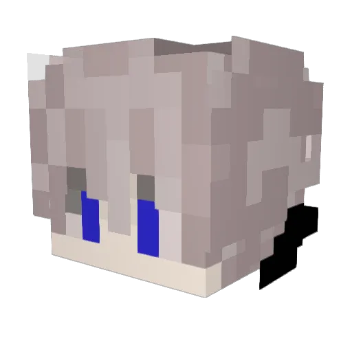 HeyZuw Minecraft avatar head, 3D render