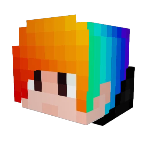 Hey_Ho_Hey Minecraft avatar head, 3D render