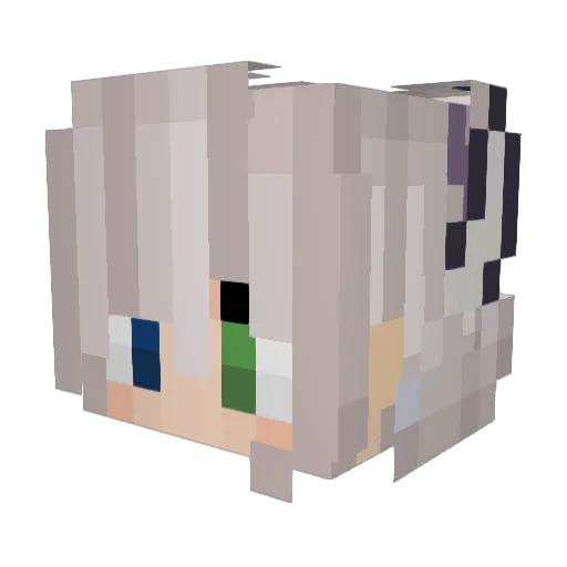 Hey_ItzMe Minecraft avatar head, 3D render