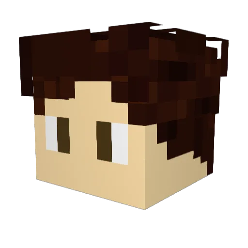 Hey_RudeJude Minecraft avatar head, 3D render