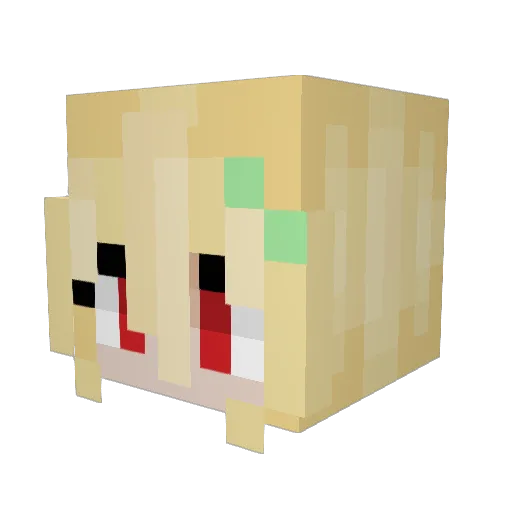 HeyaImFish Minecraft avatar head, 3D render