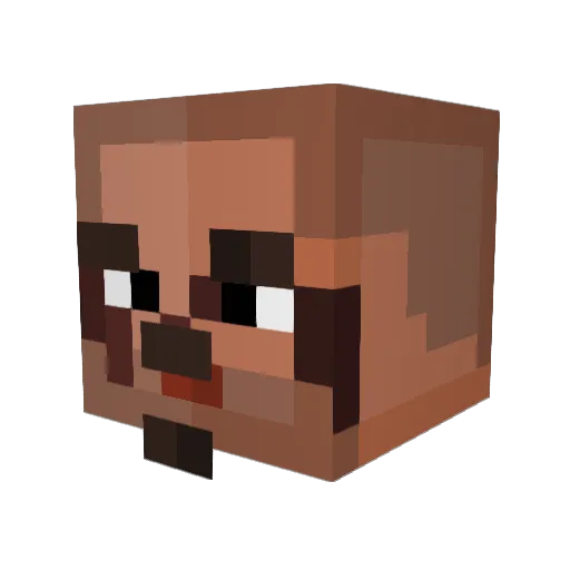 Heyannir Minecraft avatar head, 3D render