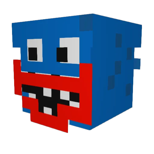Heydes_ Minecraft avatar head, 3D render