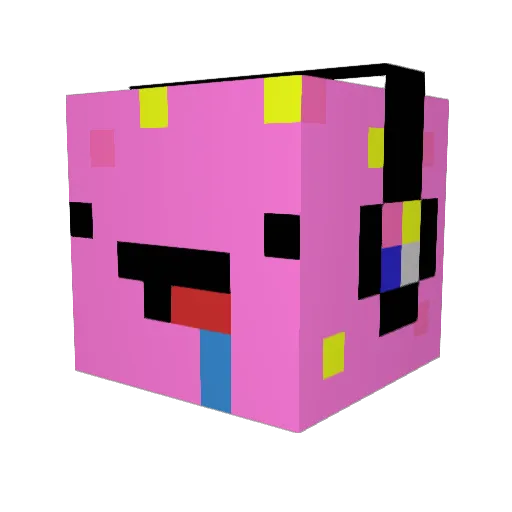 Heyezer Minecraft avatar head, 3D render