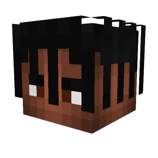 Heyhachi Minecraft avatar head, 3D render