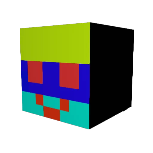 Heyheynosuke Minecraft avatar head, 3D render