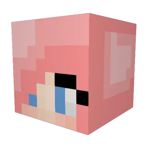 HeyimCheryl Minecraft avatar head, 3D render