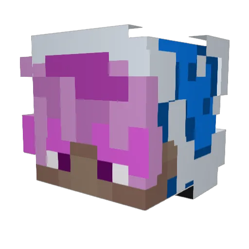 Heymatty_ Minecraft avatar head, 3D render