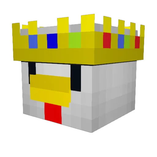 Heynu Minecraft avatar head, 3D render