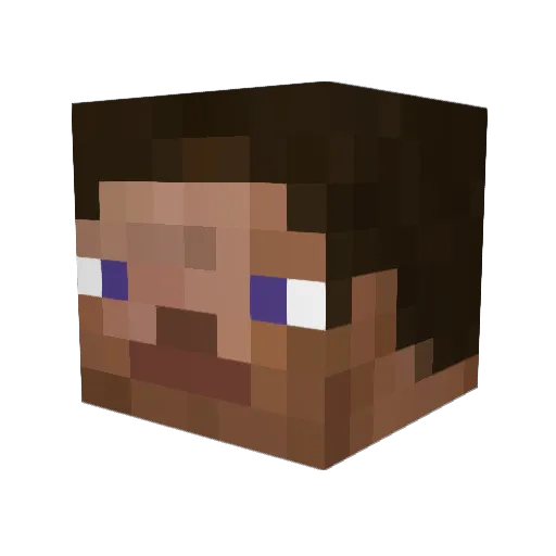 HeyoItsNato Minecraft avatar head, 3D render