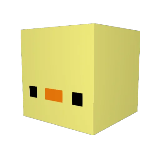 HeyoSpaghettio Minecraft avatar head, 3D render