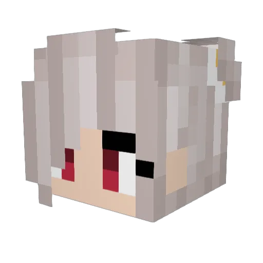 Heyou_u Minecraft avatar head, 3D render