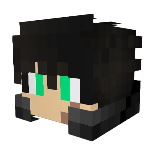 Heyren05 Minecraft avatar head, 3D render