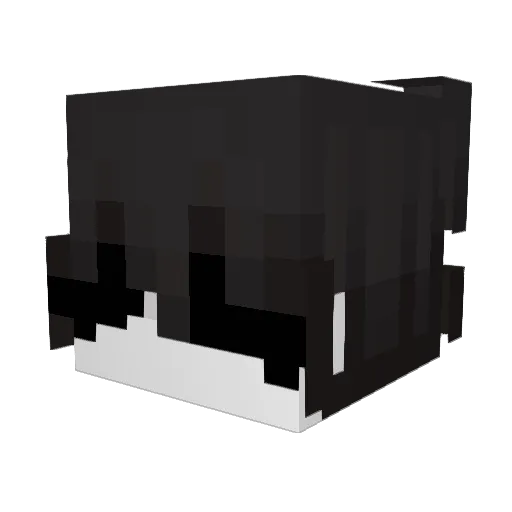 HeyyGoku Minecraft avatar head, 3D render