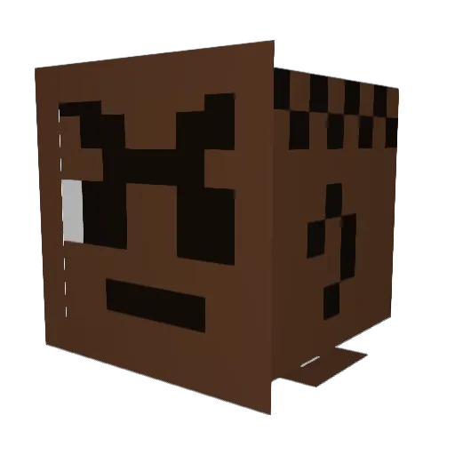 HeyyImAshton Minecraft avatar head, 3D render