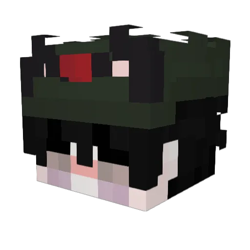 Hezaki Minecraft avatar head, 3D render