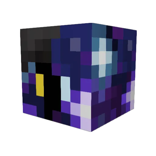 Hezeros Minecraft avatar head, 3D render