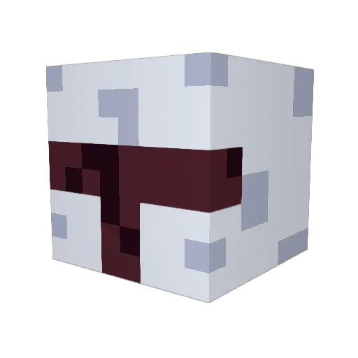 HeziAli Minecraft avatar head, 3D render