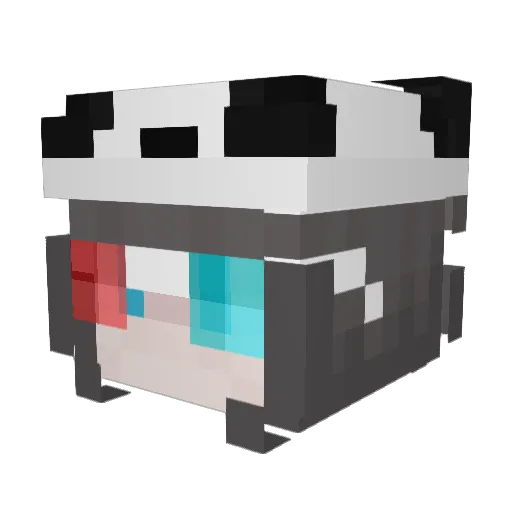 Hezner Minecraft avatar head, 3D render