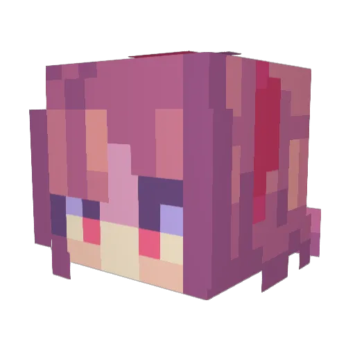 HgCO3 Minecraft avatar head, 3D render
