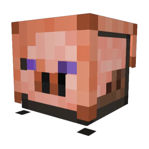 HgSpartan Minecraft avatar head, 3D render