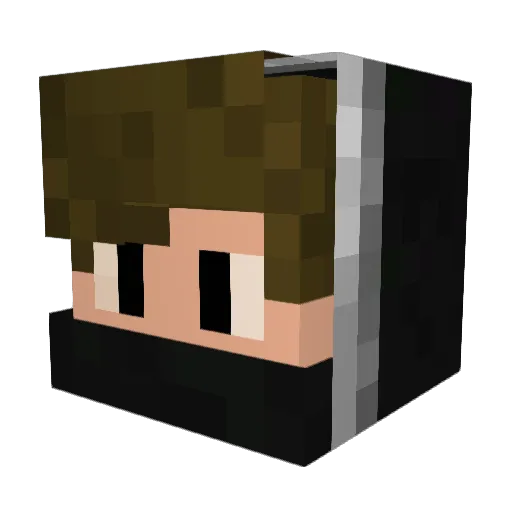 HgamerYT Minecraft avatar head, 3D render