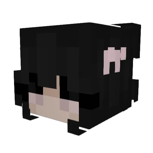 Hhayley Minecraft avatar head, 3D render