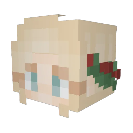 Hhhhhunter Minecraft avatar head, 3D render
