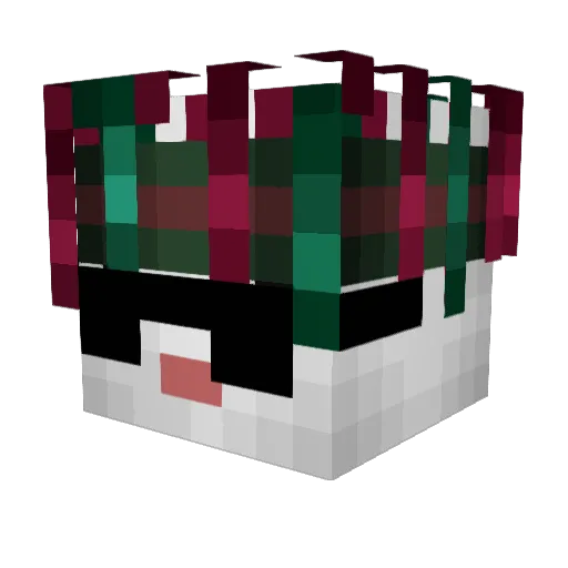 Hhodwerx Minecraft avatar head, 3D render