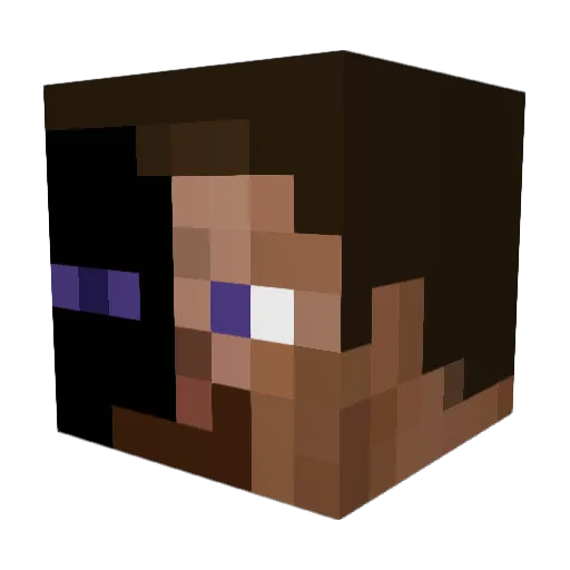 Hi12h Minecraft avatar head, 3D render