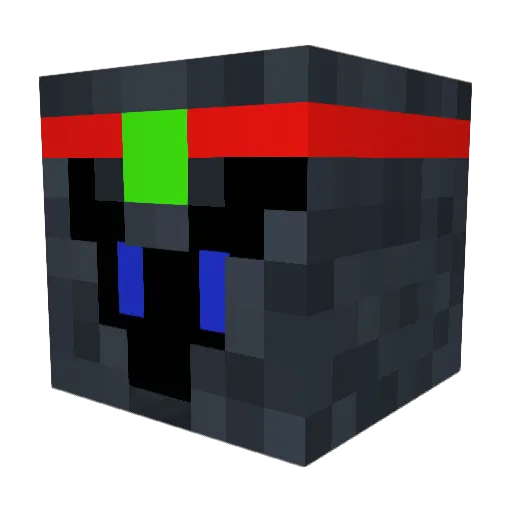 Hi29789 Minecraft avatar head, 3D render