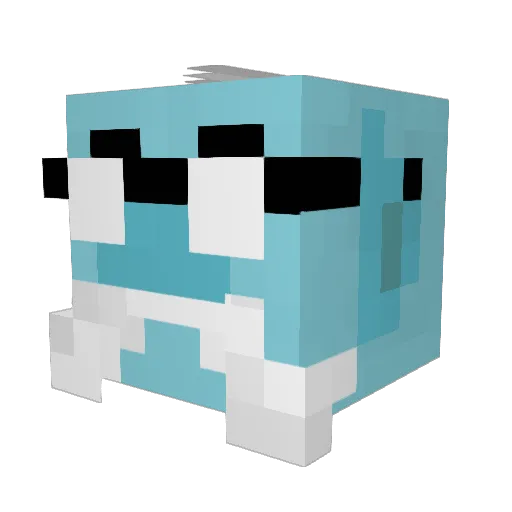Hi5ghost2319 Minecraft avatar head, 3D render