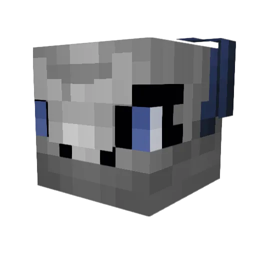Hi6a Minecraft avatar head, 3D render