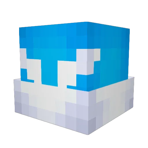HiBlakkes Minecraft avatar head, 3D render