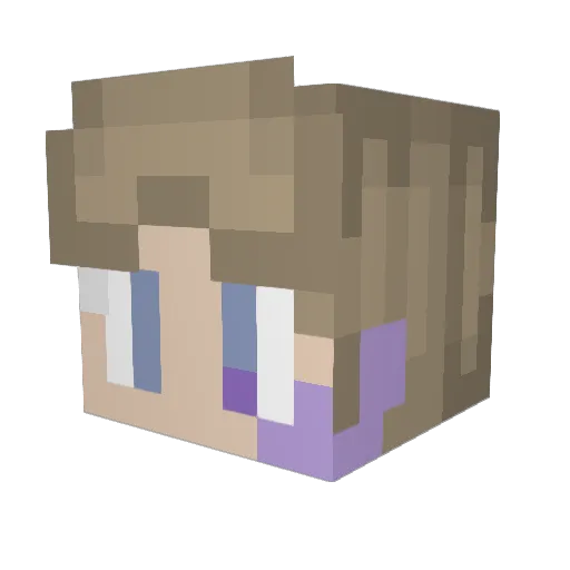 HiBlame Minecraft avatar head, 3D render